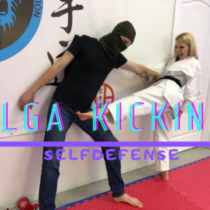 Olga Kicking Selfdeffence