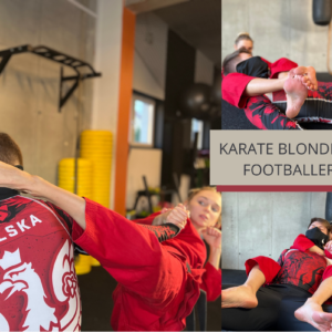 KARATE BLONDE VS FOOTBALLER
