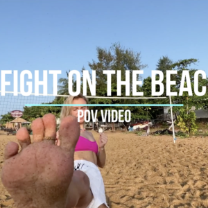 FIGHT ON THE BEACH - POV VIDEO