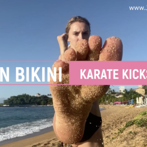 POV IN BIKINI - KARATE KICKS
