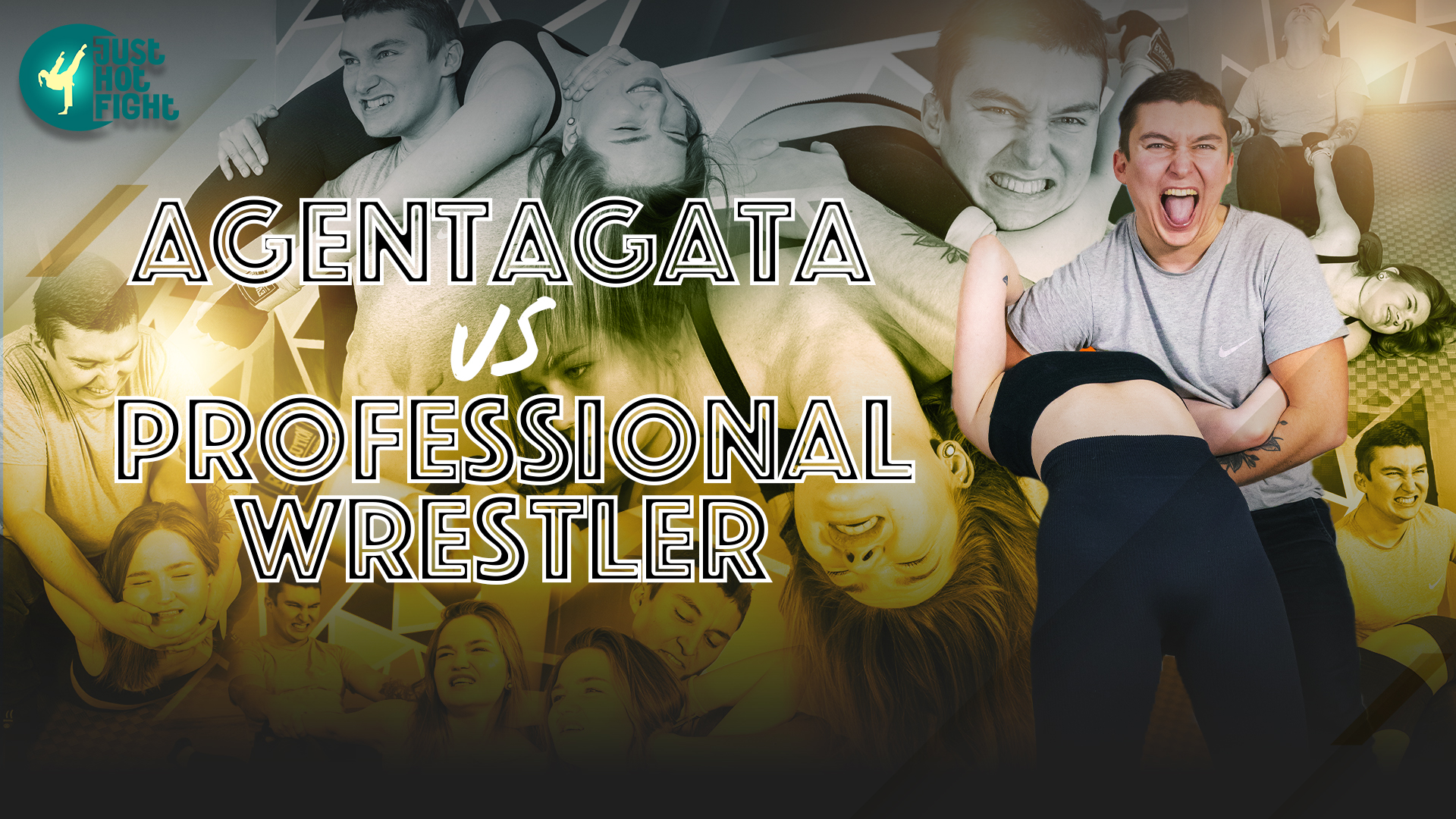 AGENT AGATA VS PROFESSIONAL WRESTLER JustHotFight