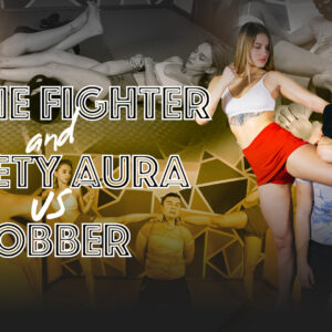 BARBIE FIGHTER AND SWETTY AURA VS ROBBER