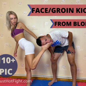 FACE/GROIN KICKS FROM BLONDE (110+ Photo)