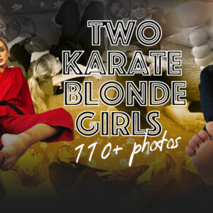TWO KARATE BLONDE GIRLS (110+ Photos)