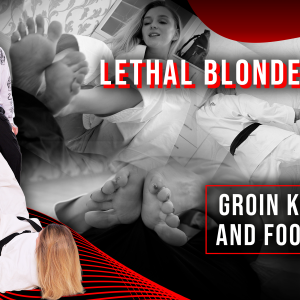 kicks to the groin from blonde